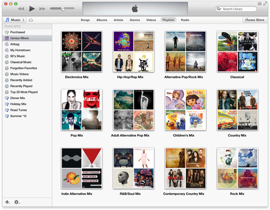 iTunes 11 expanded album view